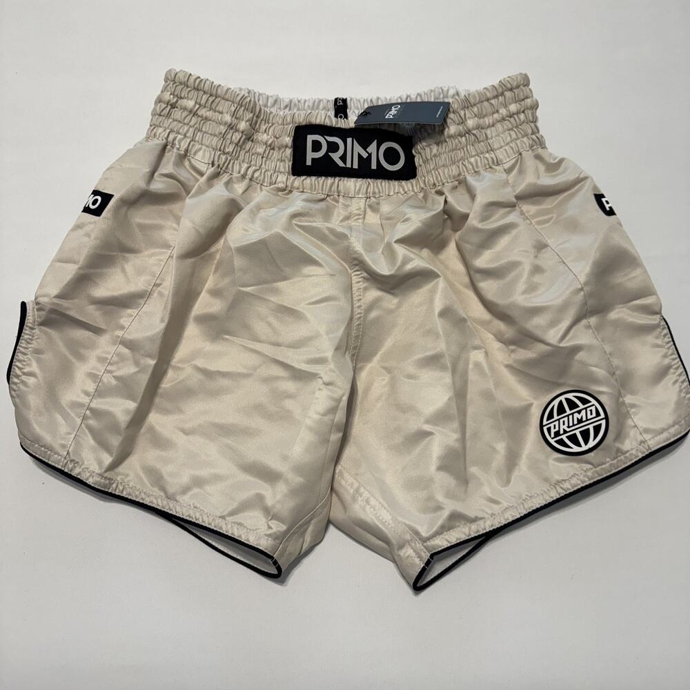 Primo Muay Thai Shorts Alta Series Cream Size Large, MMA, Boxing New With Tags - Picture 1 of 14